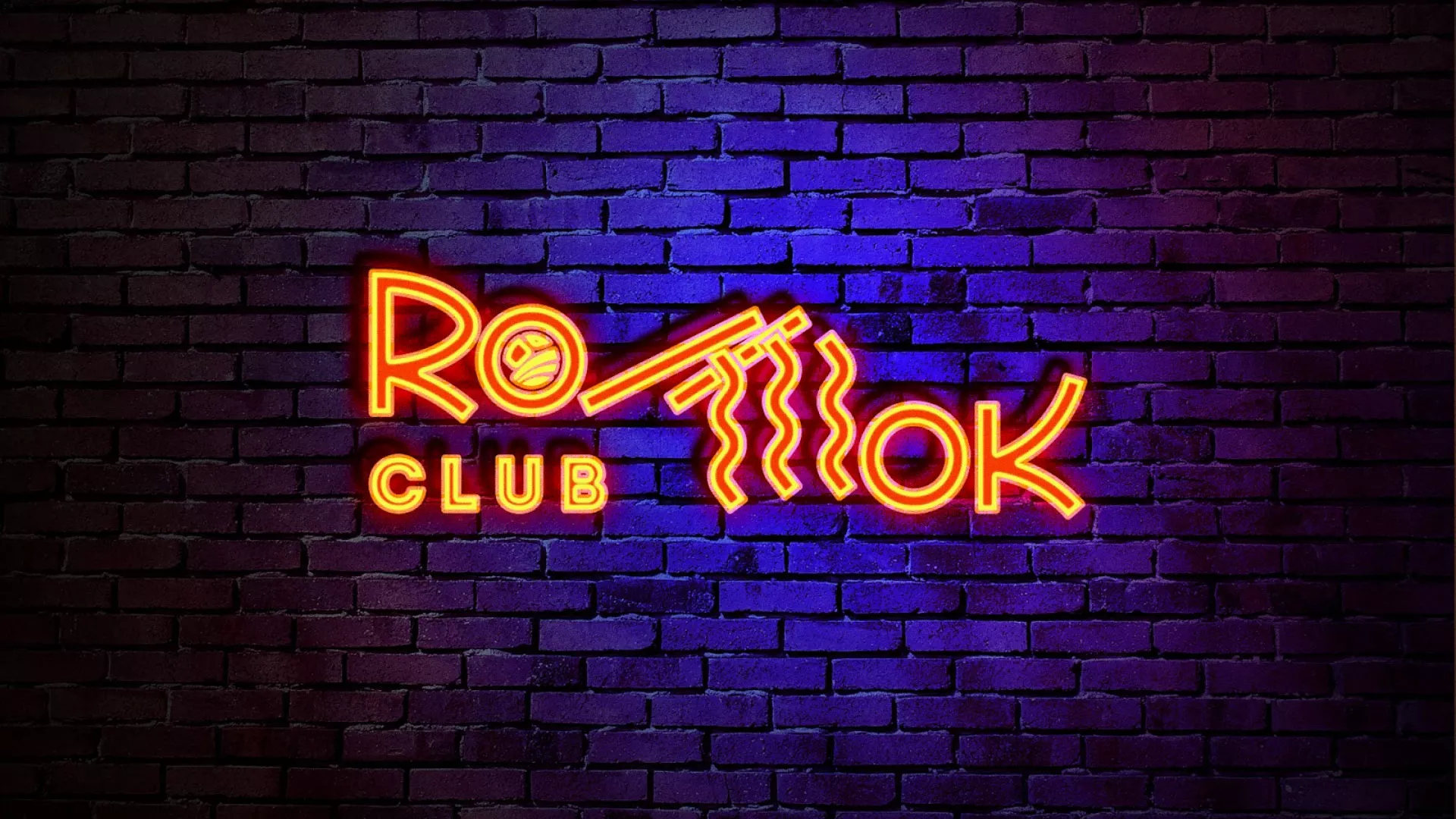 Разработка интерьерной вывески суши-бара «Roll Wok Club» в Кораблино